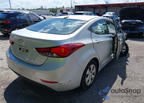 2016 Hyundai Elantra Se из США, поврежденный, VIN 5NPDH4AE3GH666410